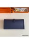 Hermes Jige Elan 29 Clutch Bag In Blue Saphir Epsom Leather