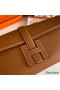Hermes Jige Elan 29 Clutch Bag In Gold Epsom Leather