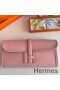 Hermes Jige Elan 29 Clutch Bag In Pink Swift Calfskin