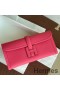 Hermes Jige Elan 29 Clutch Bag In Rose Lipstick Epsom Leather