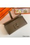 Hermes Jige Elan 29 Clutch Bag In Taupe Swift Calfskin