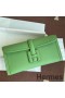Hermes Jige Elan 29 Clutch Bag In Vert Criquet Epsom Leather