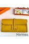 Hermes Jige Elan 29 Clutch Bag In Yellow Swift Calfskin