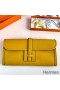 Hermes Jige Elan 29 Clutch Bag In Yellow Swift Calfskin