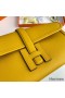 Hermes Jige Elan 29 Clutch Bag In Yellow Swift Calfskin