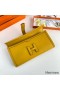 Hermes Jige Elan 29 Clutch Bag In Yellow Swift Calfskin