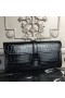 Hermes Jige Elan 29 Clutch In Black Crocodile Leather