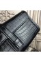 Hermes Jige Elan 29 Clutch In Black Crocodile Leather