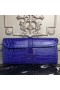 Hermes Jige Elan 29 Clutch In Blue Electric Crocodile Leather