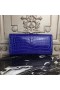 Hermes Jige Elan 29 Clutch In Blue Electric Crocodile Leather