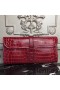 Hermes Jige Elan 29 Clutch In Dark Red Crocodile Leather