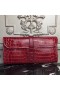 Hermes Jige Elan 29 Clutch In Dark Red Crocodile Leather