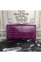 Hermes Jige Elan 29 Clutch In Fuchsia Crocodile Leather