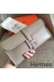 Hermes Jige Elan 29 Clutch In Grey Swift Calfskin