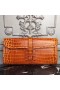 Hermes Jige Elan 29 Clutch In Orange Crocodile Leather