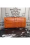 Hermes Jige Elan 29 Clutch In Orange Crocodile Leather