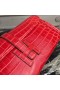 Hermes Jige Elan 29 Clutch In Red Crocodile Leather