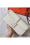 Hermes Jige Elan 29 Clutch In White Epsom Leather