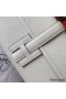 Hermes Jige Elan 29 Clutch In White Epsom Leather