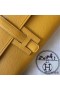 Hermes Jige Elan 29 Clutch In Yellow Epsom Leather