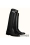 Hermes Jumping Boots In Black Calfskin