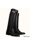 Hermes Jumping Boots In Black Calfskin