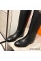 Hermes Jumping Boots In Black Calfskin