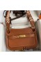 Hermes Jypsiere Mini Handmade Bag In Gold Evercolor Calfskin