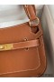 Hermes Jypsiere Mini Handmade Bag In Gold Evercolor Calfskin