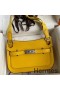 Hermes Jypsiere Mini Handmade Bag In Jaune Ambre Swift Calfskin