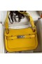 Hermes Jypsiere Mini Handmade Bag In Jaune Ambre Swift Calfskin