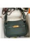 Hermes Jypsiere Mini Handmade Bag In Vert Rousseau Swift Calfskin