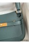 Hermes Jypsiere Mini Handmade Bag In Vert Rousseau Swift Calfskin