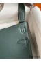 Hermes Jypsiere Mini Handmade Bag In Vert Rousseau Swift Calfskin