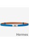 Hermes Kelly 18 Belt In Blue Epsom Leather