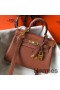 Hermes Kelly 20cm Bag In Gold Clemence Leather GHW