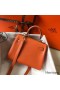 Hermes Kelly 20cm Bag In Orange Clemence Leather GHW