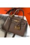 Hermes Kelly 20cm Bag In Taupe Clemence Leather GHW