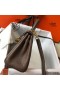 Hermes Kelly 20cm Bag In Taupe Clemence Leather GHW