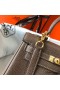 Hermes Kelly 20cm Bag In Taupe Clemence Leather GHW
