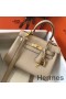 Hermes Kelly 20cm Bag In Trench Clemence Leather GHW