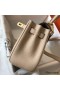Hermes Kelly 20cm Bag In Trench Clemence Leather GHW