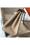 Hermes Kelly 20cm Bag In Trench Clemence Leather GHW