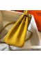 Hermes Kelly 20cm Bag In Yellow Clemence Leather GHW