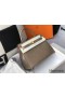 Hermes Kelly 25cm Handmade Bag In Taupe Embossed Crocodile Leather