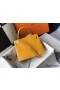 Hermes Kelly 25cm Handmade Bag In Yellow Embossed Crocodile Leather