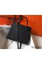 Hermes Kelly 25cm Retourne Bag In Black Clemence Leather