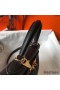 Hermes Kelly 25cm Retourne Bag In Black Clemence Leather