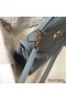 Hermes Kelly 25cm Retourne Bag In Blue Lin Clemence Leather