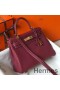 Hermes Kelly 25cm Retourne Bag In Bordeaux Clemence Leather